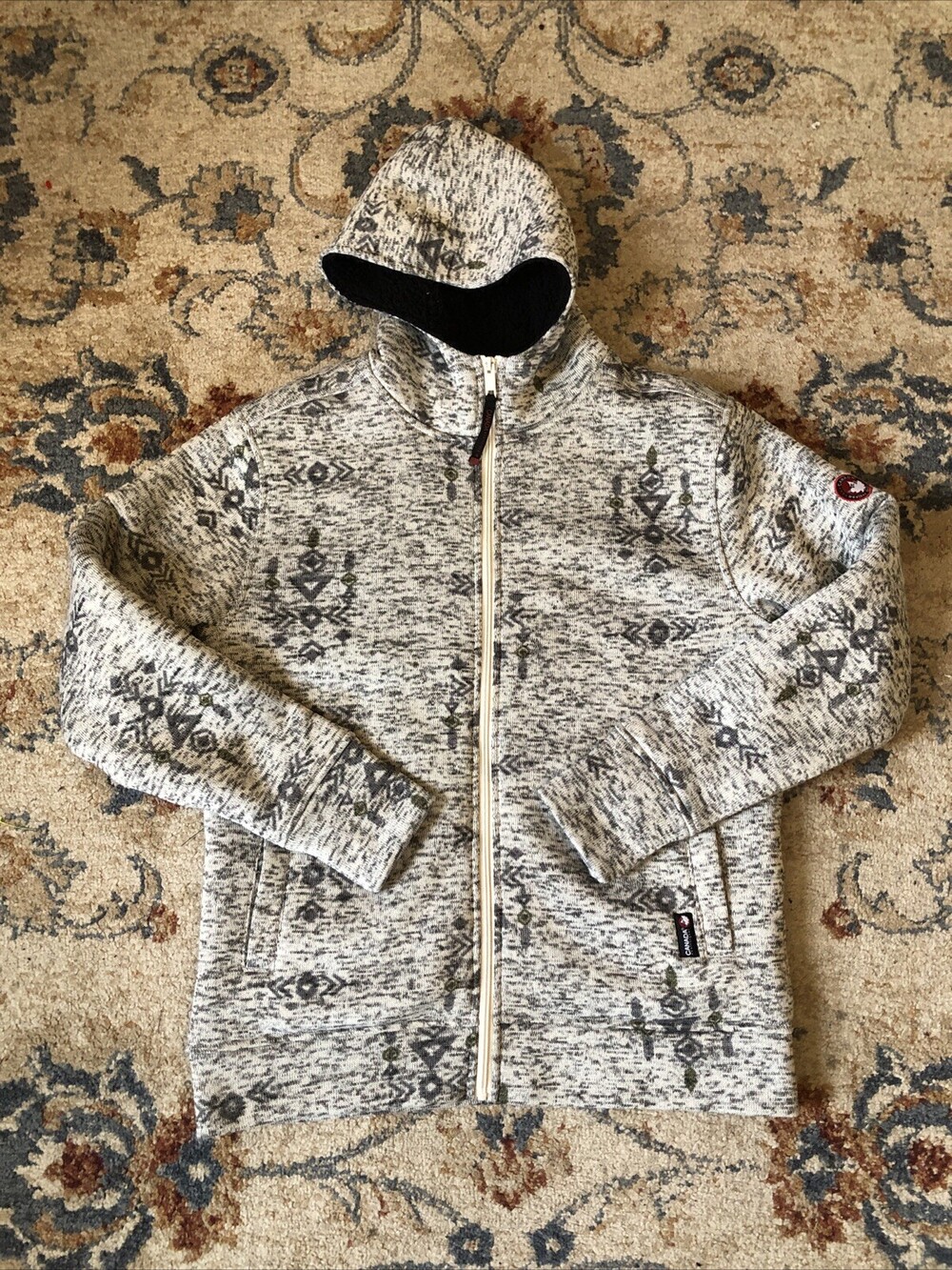 Canada Weather Gear Jacket Full Zip Fleece Men’s Medium Southwestern Print